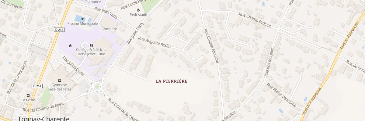 Plan du 4 All François Girardon à Tonnay-Charente