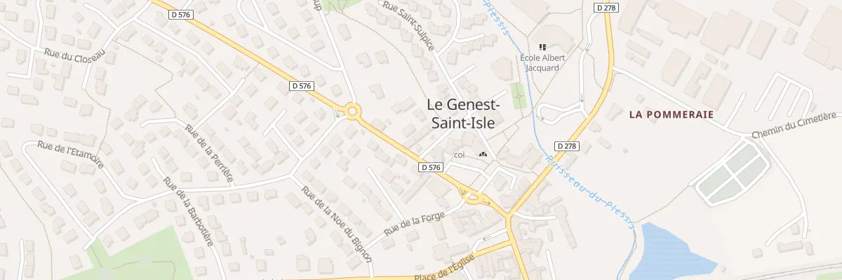 Plan du 5 Rue Saint-Sulpice au Genest-Saint-Isle