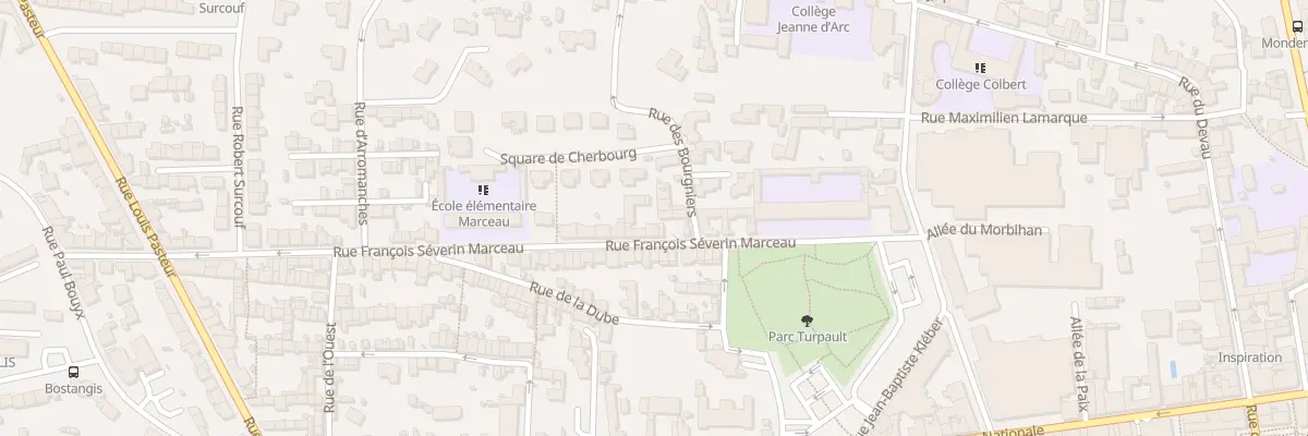 Plan du 22 Rue François Séverin Marceau à Cholet