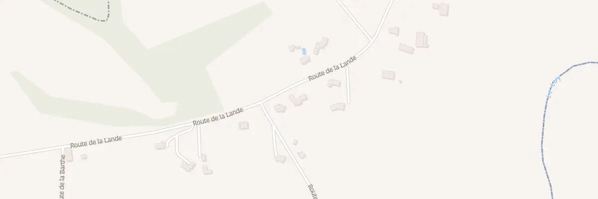 Plan du 1890 Rte de la Lande à Garrey