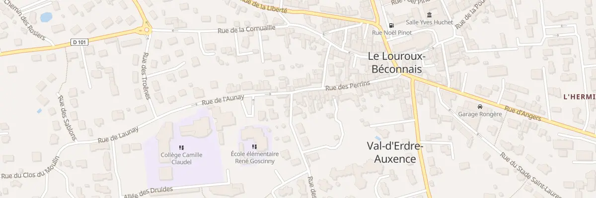 Plan du 30 Rue des Perrins à Val d’Erdre-Auxence