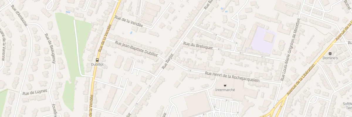 Plan du 129 Rue Barjot à Cholet