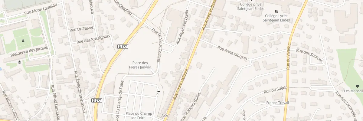 Plan du 61 Rue Andre Halbout Vire à Vire Normandie