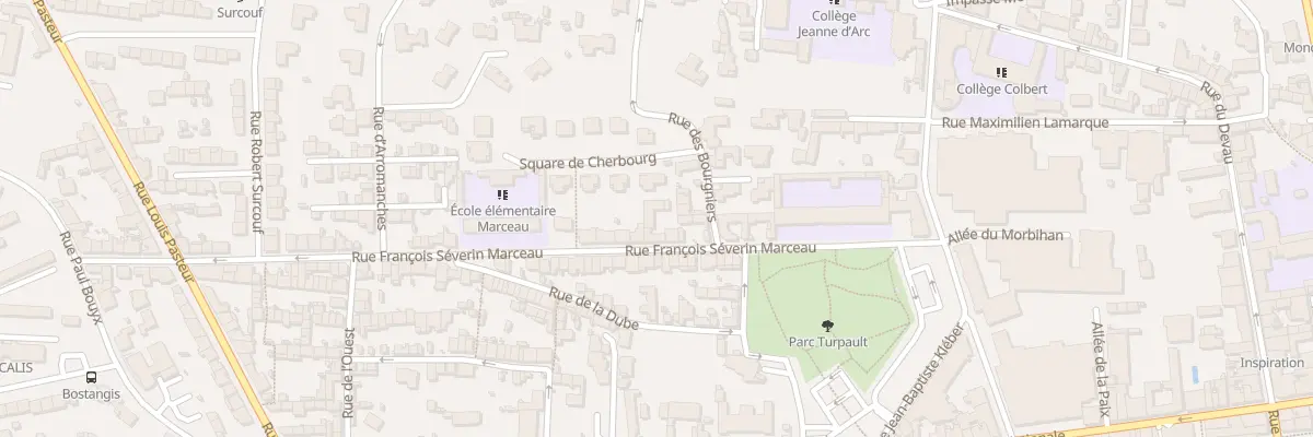 Plan du 24 Rue François Séverin Marceau à Cholet