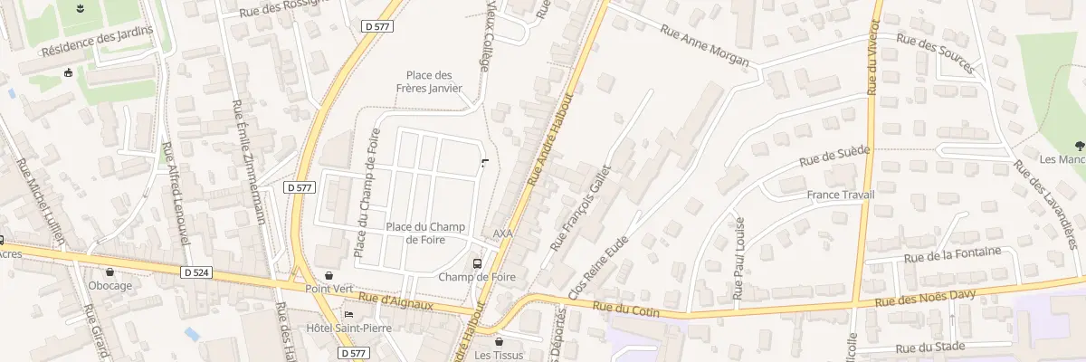 Plan du 42 Rue Andre Halbout Vire à Vire Normandie