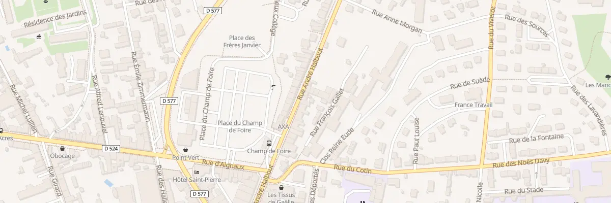 Plan du 40 Rue Andre Halbout Vire à Vire Normandie