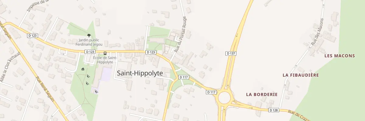 Plan du 8 Rue de la République à Saint-Hippolyte