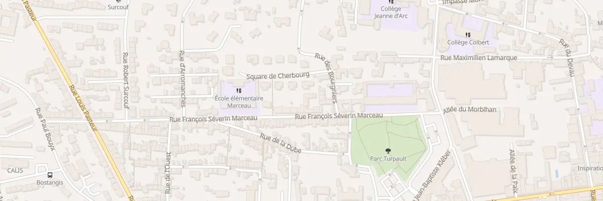 Plan du 26 Rue François Séverin Marceau à Cholet