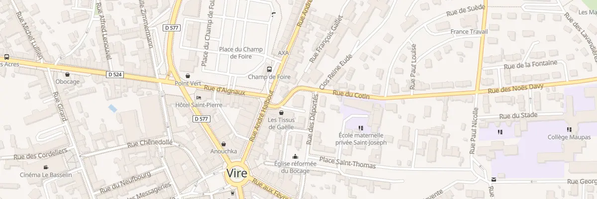 Plan du 8 Rue du Cotin - Vire à Vire Normandie
