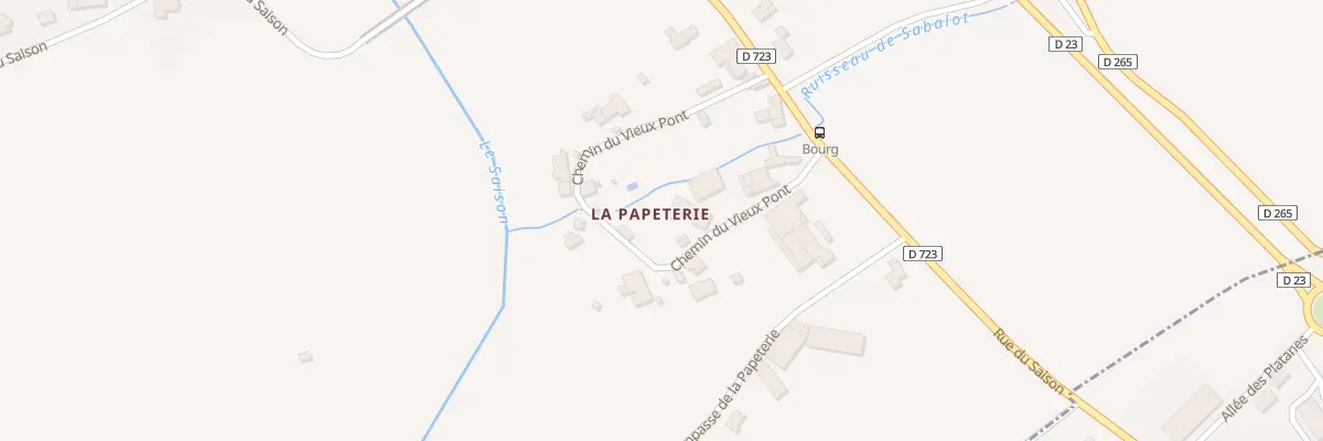 Plan du 5025 La Papeterie à Gestas