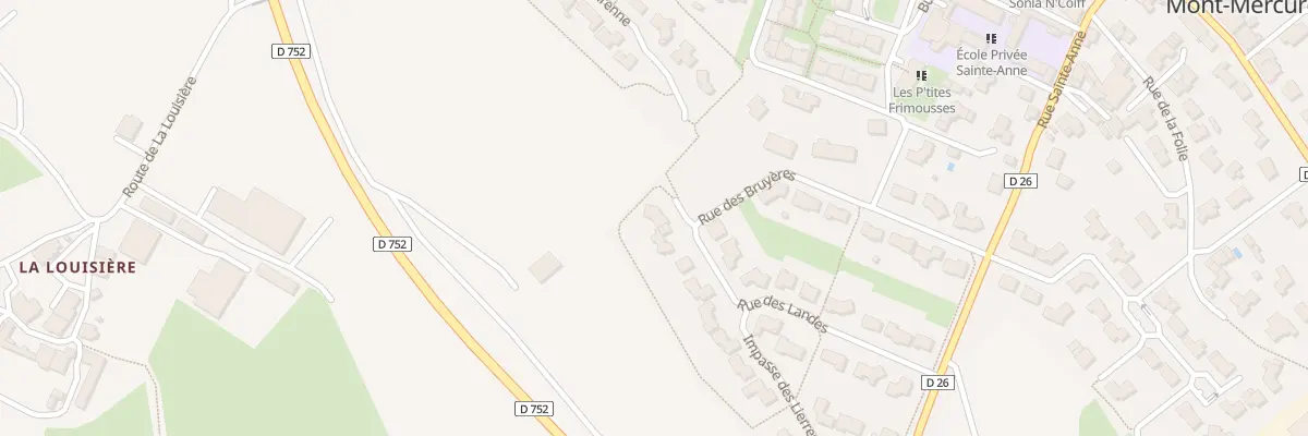 Plan du 15 Rue des landes à Sèvremont