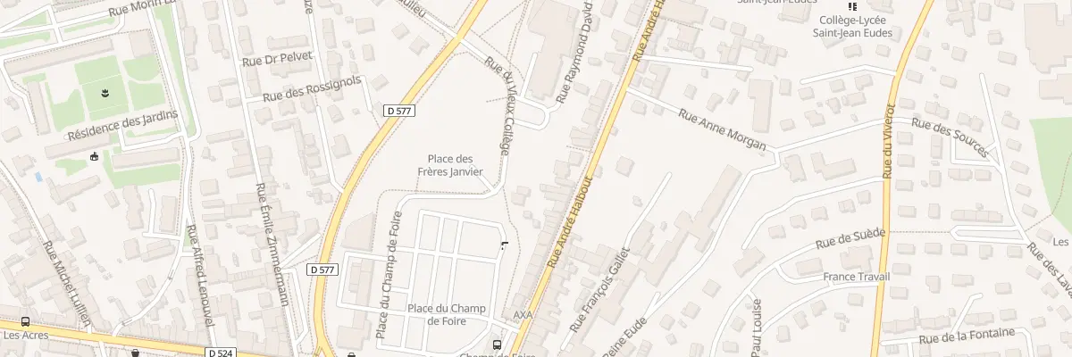 Plan du 53 Rue Andre Halbout Vire à Vire Normandie