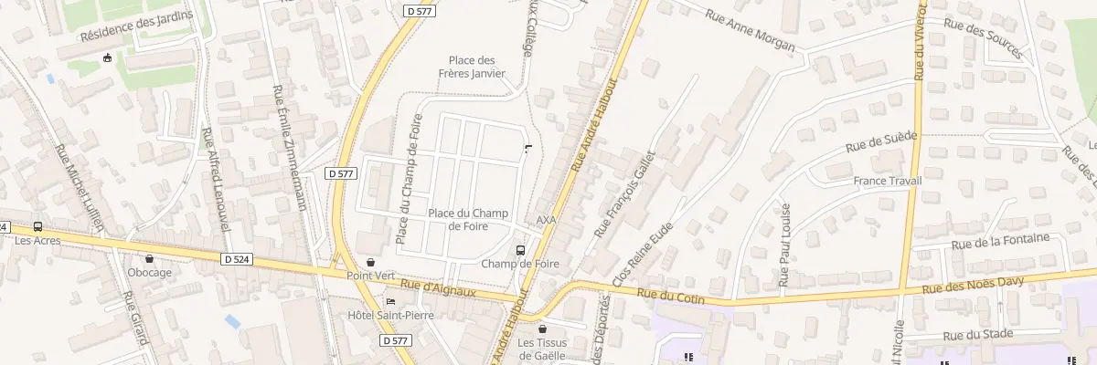 Plan du 31 Rue Andre Halbout Vire à Vire Normandie