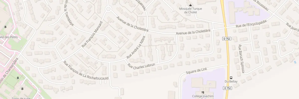 Plan du 12 Rue Charles Lebrun à Cholet