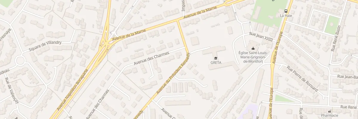 Plan du 1 Av des Charmes à Cholet