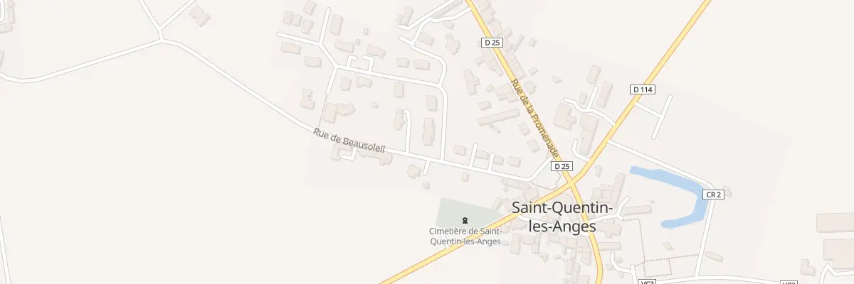 Plan du 1 Rue des Erables à Saint-Quentin-les-Anges