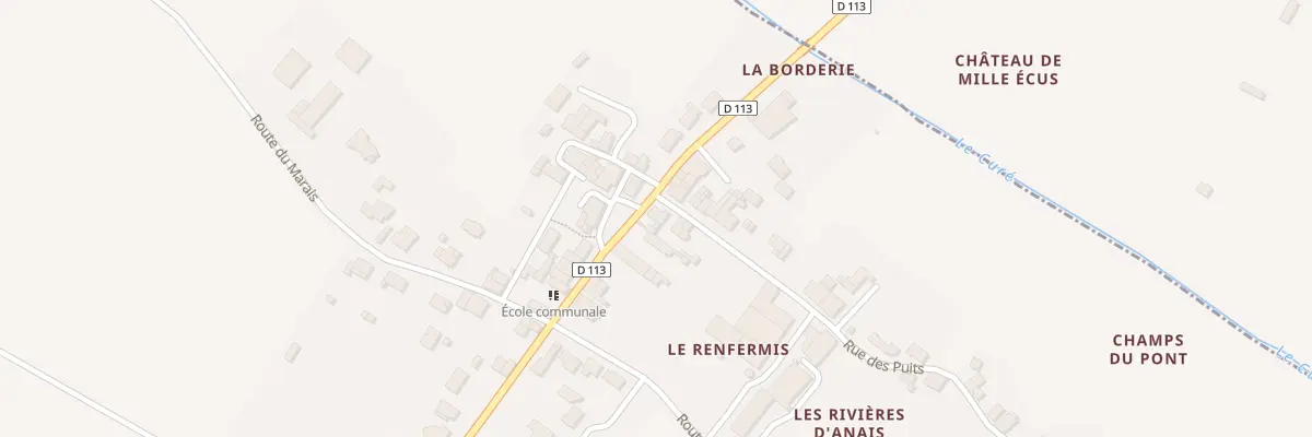 Plan du 11 Rue Rue de l’Aunis à Anais
