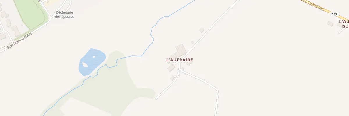 Plan du 3 L’Aufraire aux Epesses