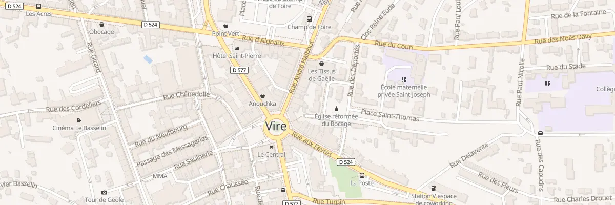 Plan du 6B Rue Andre Halbout Vire à Vire Normandie