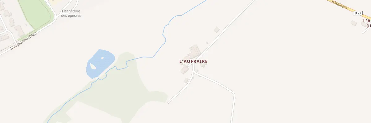 Plan du 5407 L’Aufraire aux Epesses