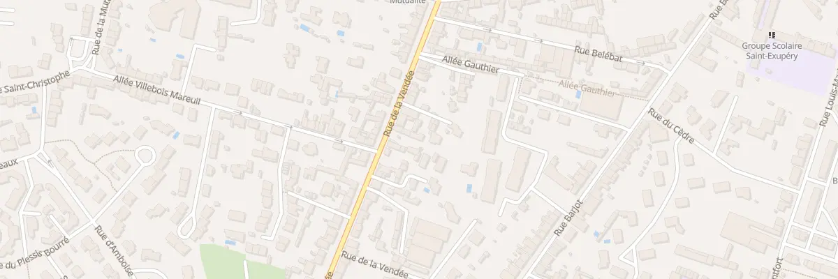 Plan du 57 Rue de la Vendée à Cholet
