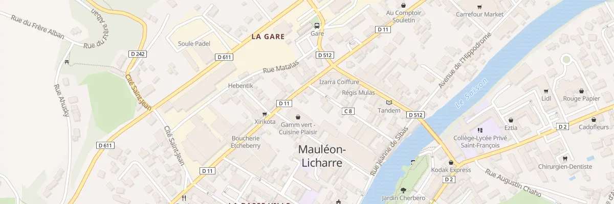 Plan du 58 Bd Gambetta à Mauléon-Licharre