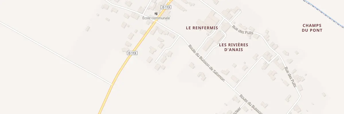 Plan du Buisson de Salomon à Anais