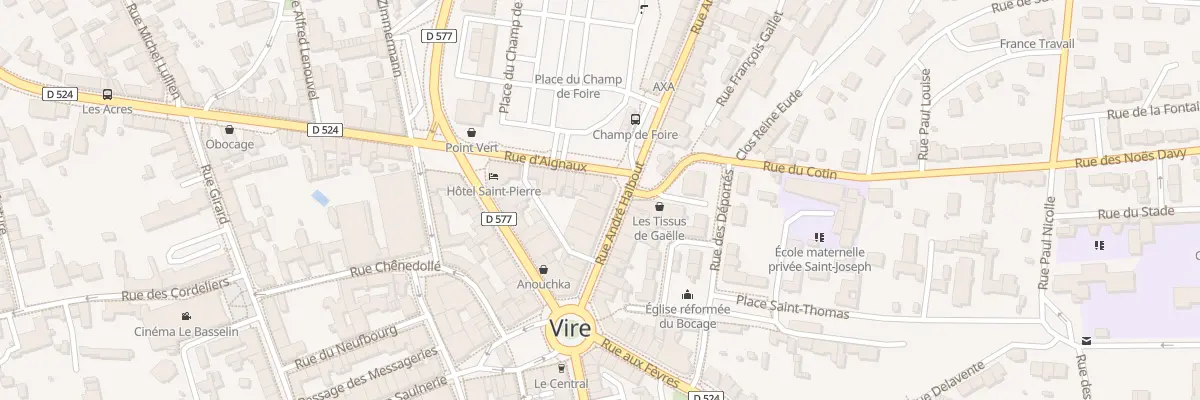 Plan du 89 Rue Andre Halbout Vire à Vire Normandie