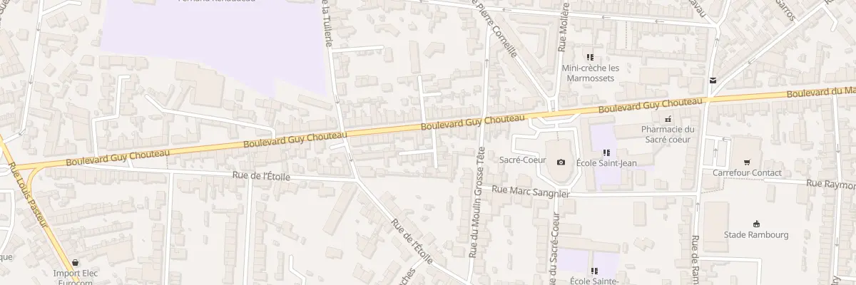 Plan du 51 Bd Guy Chouteau à Cholet