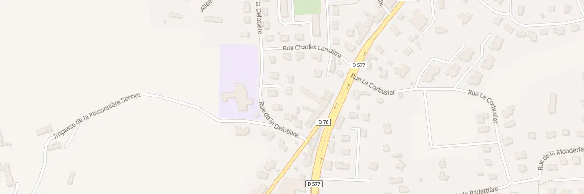 Plan du 124 Rue de la Delotiere Vire à Vire Normandie