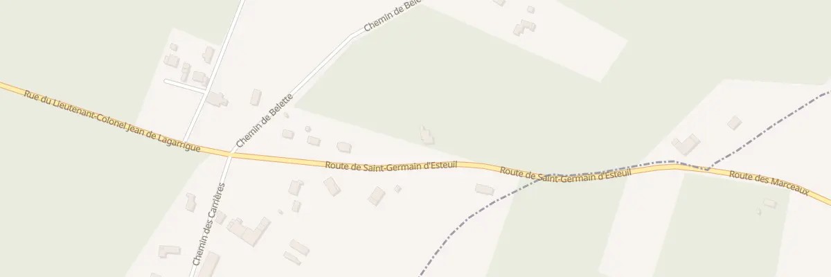 Plan du 7 Rte de Saint Germain d’Esteuil à Lesparre-Médoc