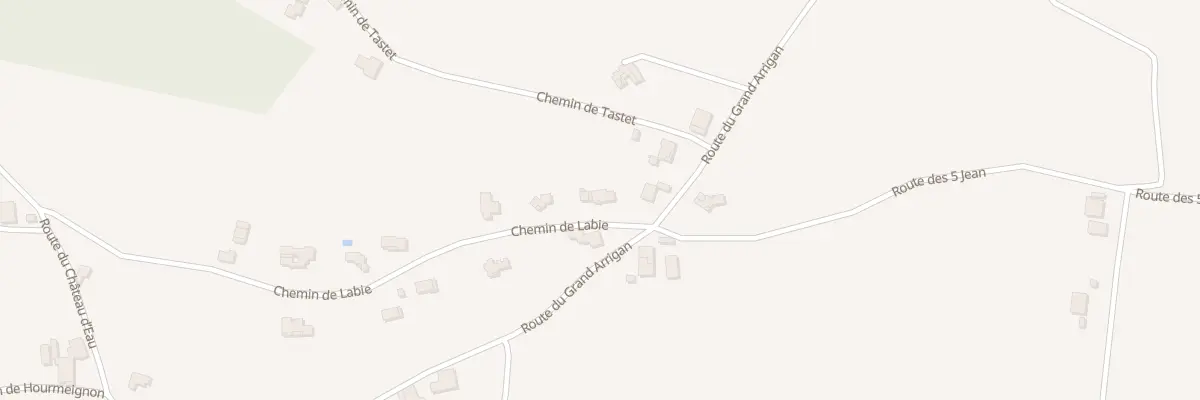 Plan de Che de Labie à Mouscardès