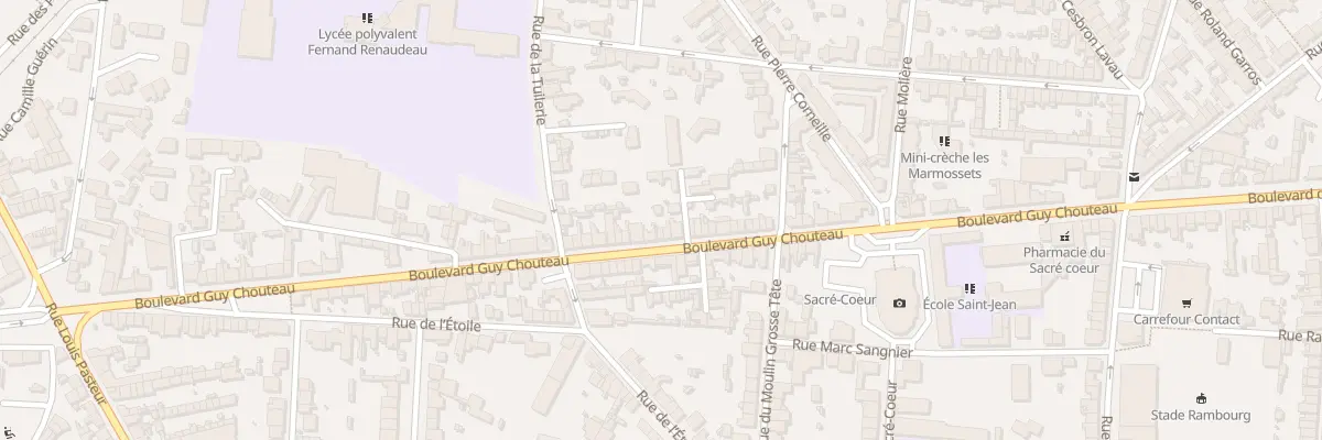 Plan du 76 Bd Guy Chouteau à Cholet