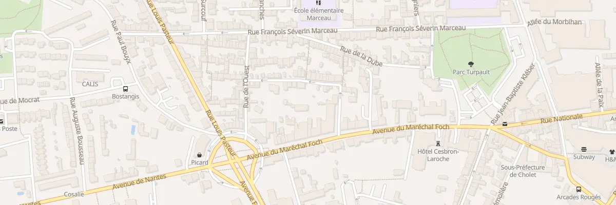 Plan du 17 Rue des Blanchisseurs à Cholet