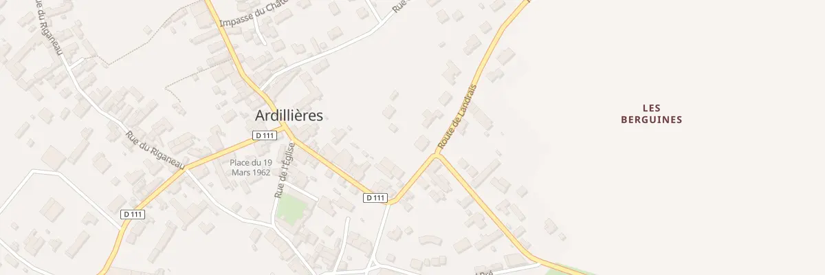Plan du 2 Rte de Landrais à Ardillières