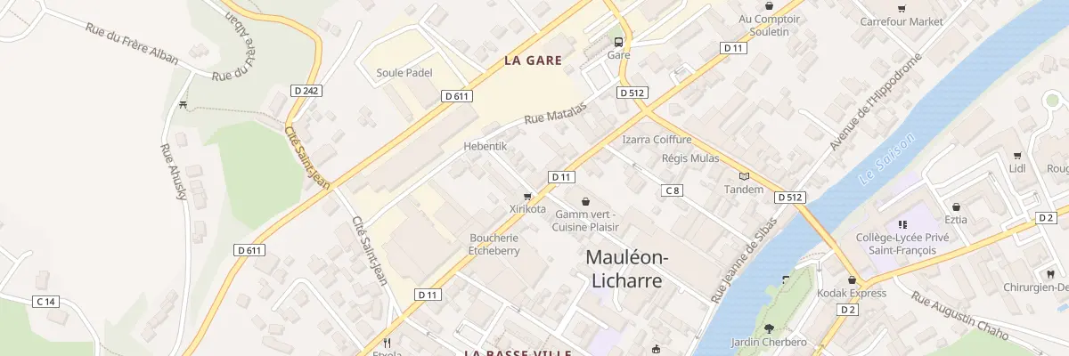 Plan du 41 Bd Gambetta à Mauléon-Licharre
