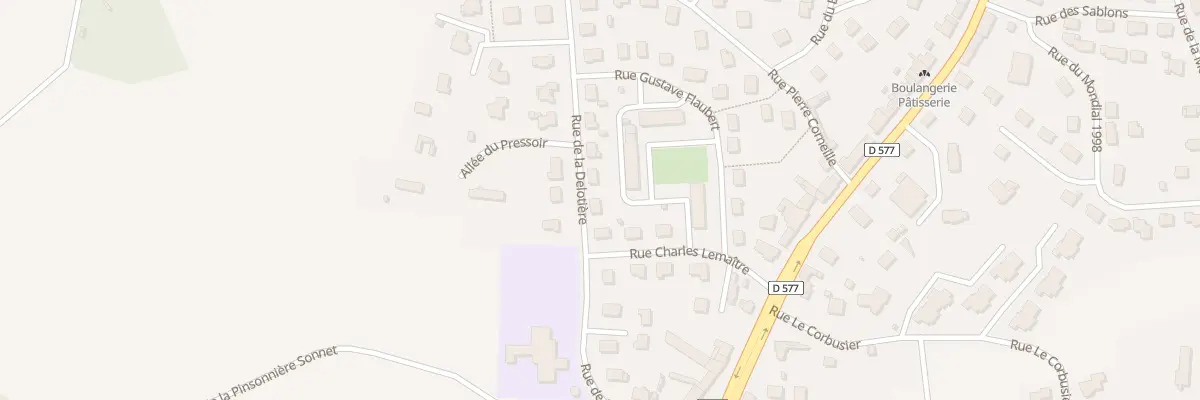 Plan du 20 Rue de la Delotiere Vire à Vire Normandie