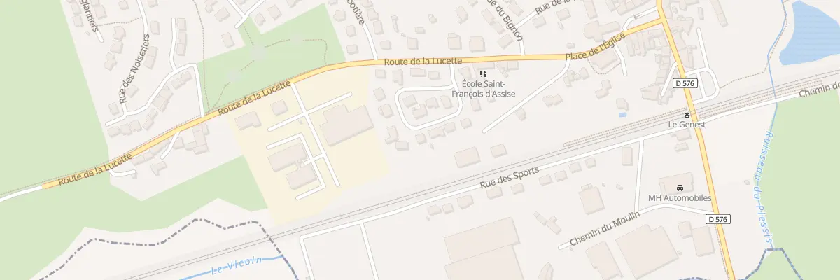 Plan du 18 Rue de la Rentière au Genest-Saint-Isle
