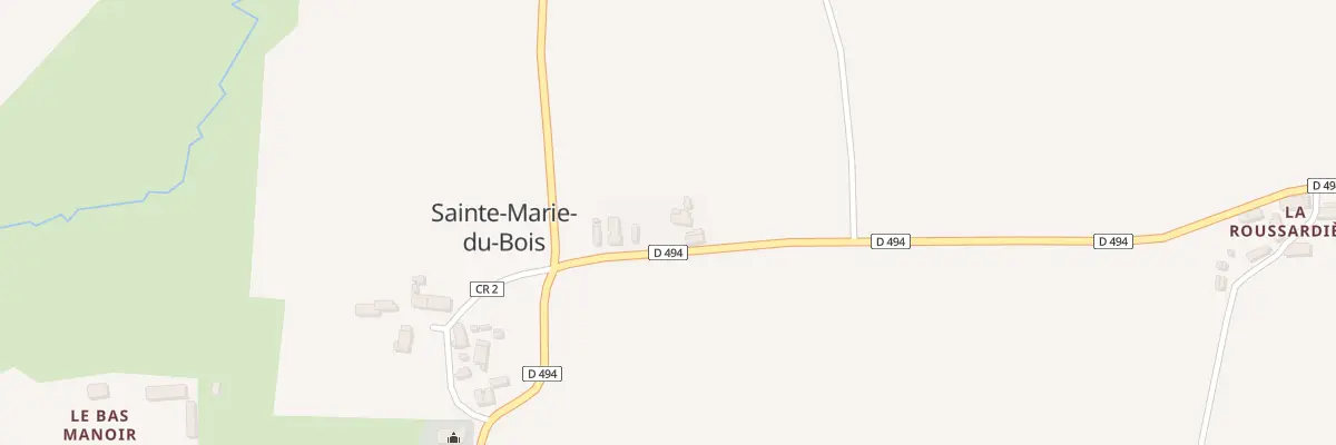 Plan du 17 Rte de Sainte-Marie-du-Bois au Teilleul