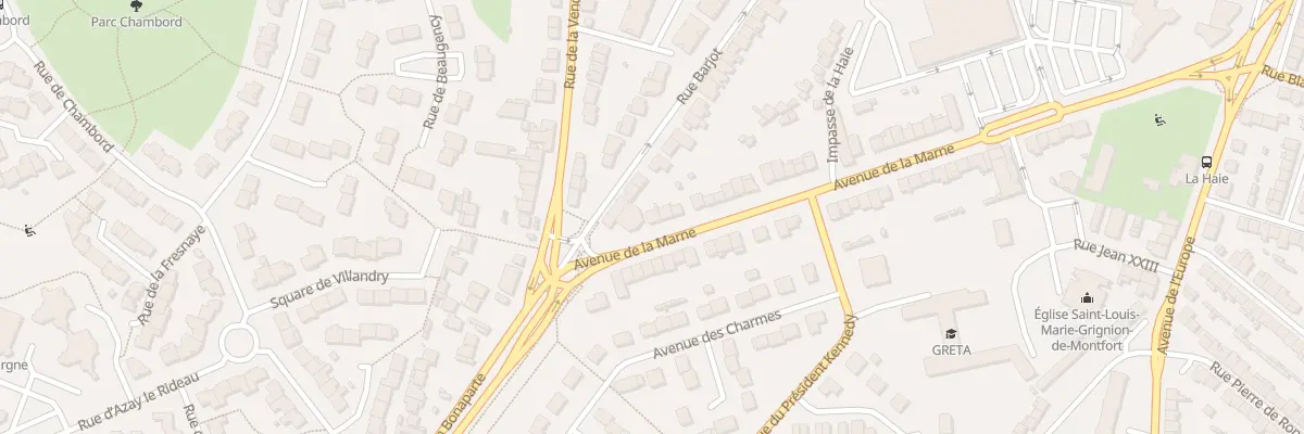 Plan du 72 Av de la Marne à Cholet