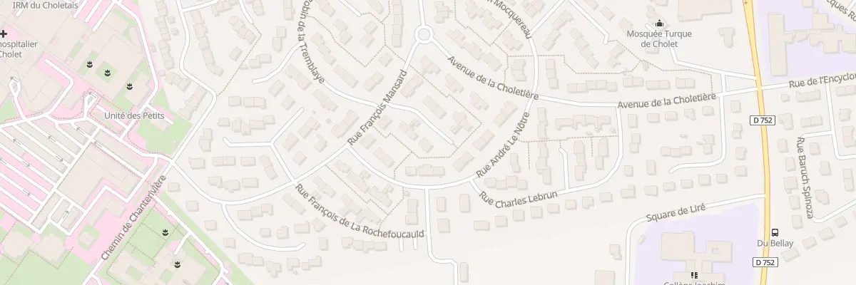 Plan du 6 Rue Louis Saint-simon à Cholet