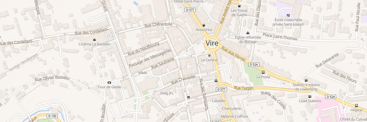 Plan du 1 Rue l’Anc Poissonnerie- Vire à Vire Normandie