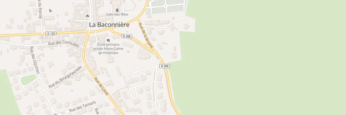 Plan du 11 Rue de la Brosse à La Baconnière