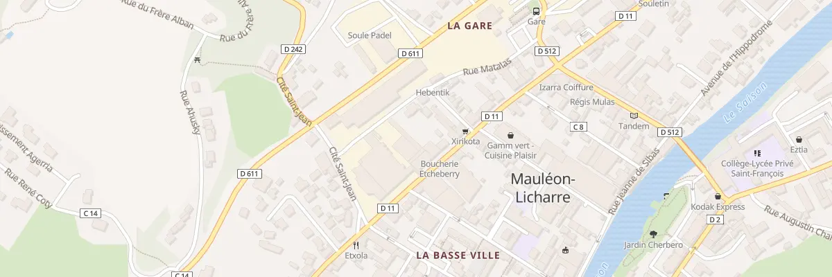 Plan du 33 Bd Gambetta à Mauléon-Licharre