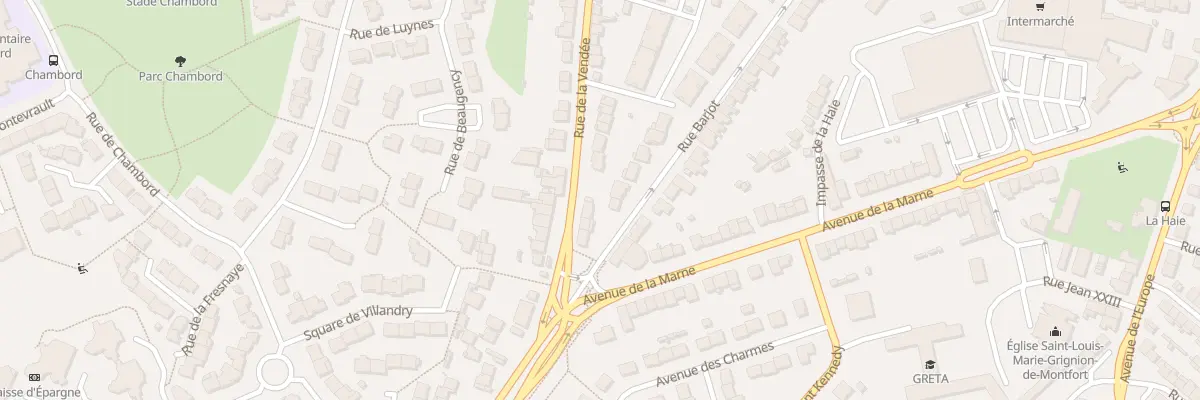 Plan du 158 Rue Barjot à Cholet
