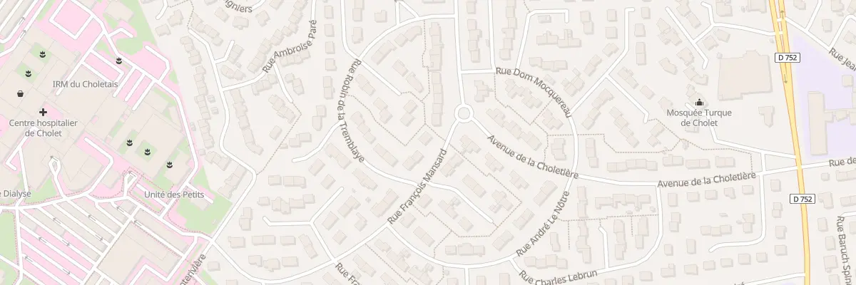 Plan du 4 Rue François Mansard à Cholet
