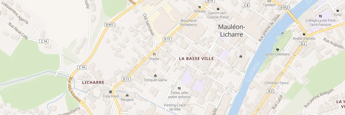 Plan du 27 Rue des Frères Barenne à Mauléon-Licharre