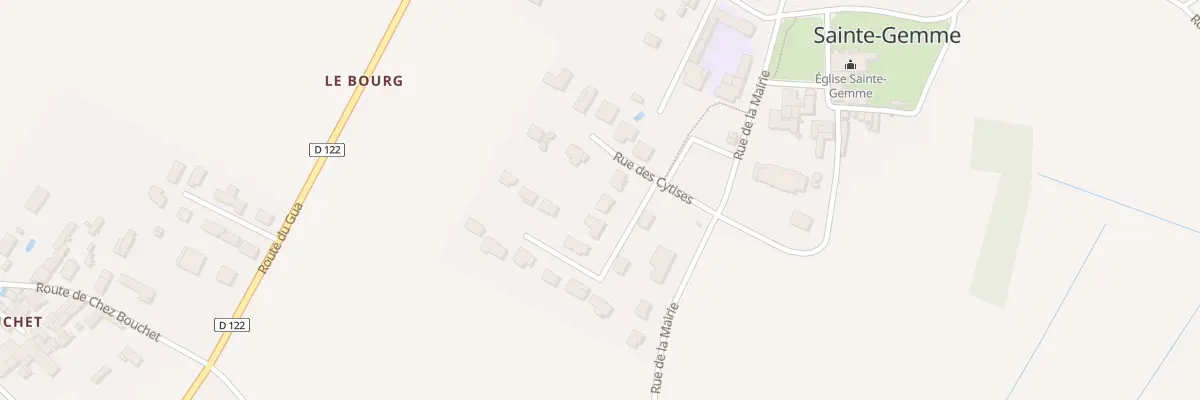 Plan du 20 Rue de la Garenne à Sainte-Gemme