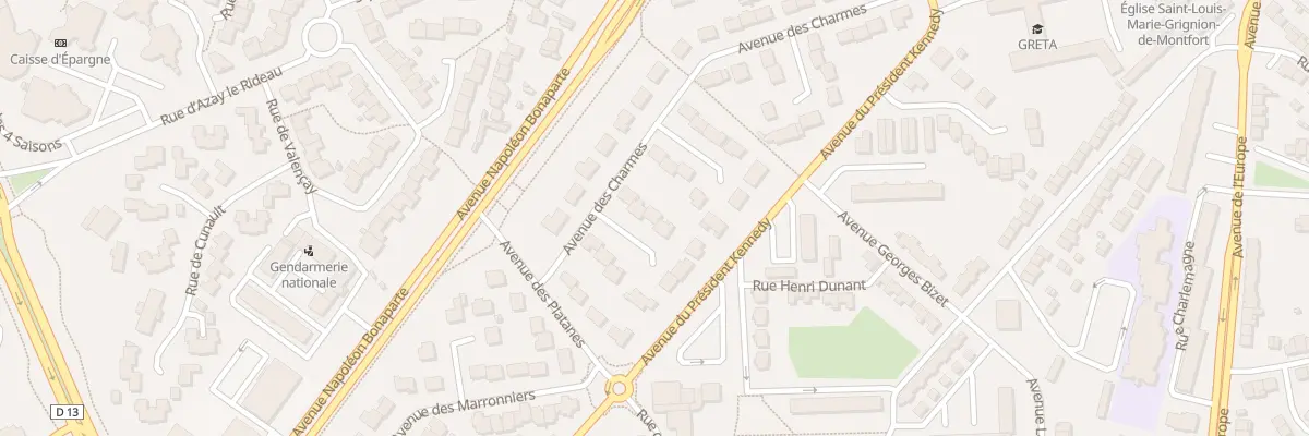Plan du 5 Sq des Chênes à Cholet