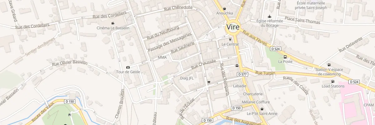 Plan du 7 Rue de l’Anc Boucherie - Vire à Vire Normandie